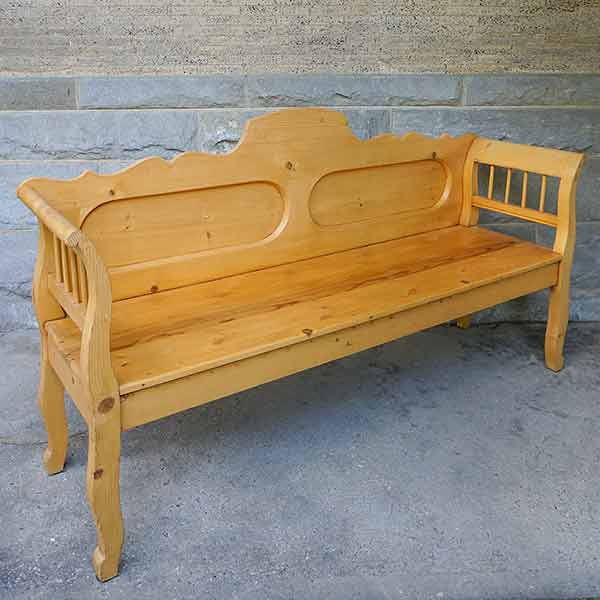 Antique Swedish Pine Bench